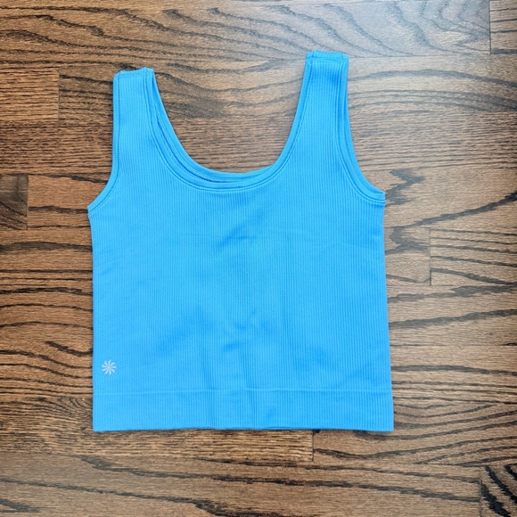 Athleta Other - NWOT Athleta Girl Rise Above Rib Crop Tank - size 12 - blue